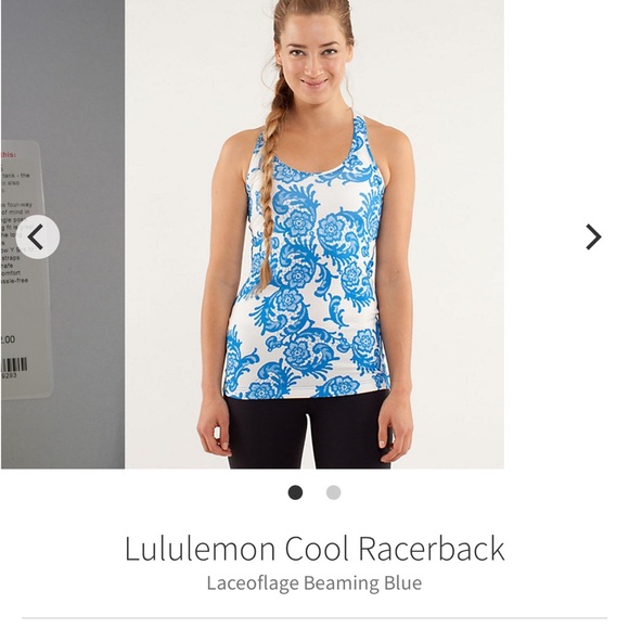 Lululemon Cool Racerback
Laceoflage Beaming Blue - Picture 3 of 3